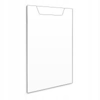 A4 KOSZULKA TABLICZKA RAMKA KIESZEŃ WISZĄCA PLAKATOWA PLEXI 2mm z wcięciem
