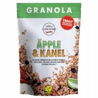 Naturalna Granola Jabłko & Cynamon BEZ DODATKU CUKRU 400g Clean Eating