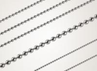 Łańcuszek kulkowy - nikiel 2,4 mm 50 cm