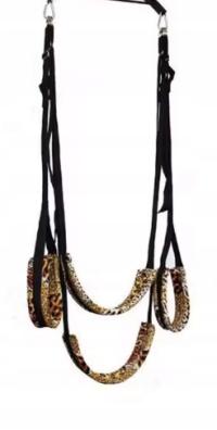 Эротический гаджет с леопардовым принтом, секс-качели для секса, БДСМ, Камасутра