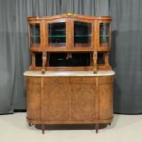 Antyczny kredens salonowy z nadstawką XIX/XX w., Francja, Ludwik XV