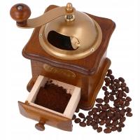 Деревянная ручная кофемолка, перец подарок