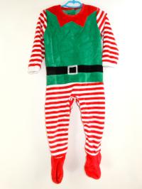 Pajacyk rampers pomocnik elfa święta zielony czerwona 86