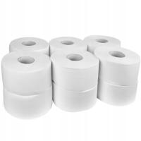 Туалетная бумага JUMBO White 2W целлюлоза 12 рулонов = 1200M