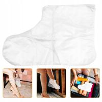 100 SZTUK JEDNORAZOWYCH NAKŁADEK NA STOPY JEDNORAZOWY POKROWIEC NA STOPY PRZEZROCZYSTA FOLIA FOOT COVE