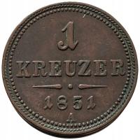 49773. Austria - 1 krajcar - 1851r. - A