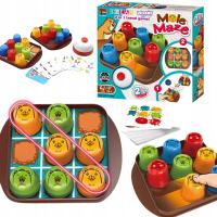 Zestaw Gra Edukacyjno-Strategiczna MOLE MAZE Układanie Wzorów Karty Dzwonek