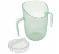 LOVI GENIUS 150ML ТРЕНИРОВОЧНАЯ ЧАШКА ДЛЯ ОБУЧЕНИЯ ПИТЬЮ С РУЧКАМИ 6M PISTACHIO