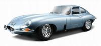 Jaguar E Coupe 1961 Silver Blue 1:18 BBurago