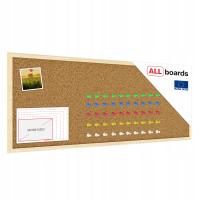 Tablica korkowa (rama drewniana) 100x40 cm + GRATIS