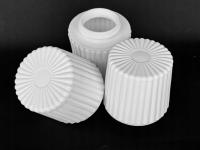 stare KLOSZE nakręcane białe szkło PRL