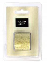 TAŚMA DEKORACYJNA ARGO 15 MM x 3 M SAMOPRZYLEPNA BROKATOWA - ZŁOTA (2 SZT.)