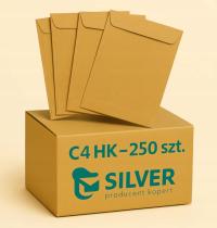 Канцелярские конверты C4 HK коричневый 250 шт.
