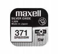 Bateria srebrowa Maxell 371 / SR920SW / SR69