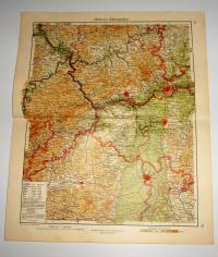 REJON ŚRODKOWEGO RENU 1934 Minerva Atlas
