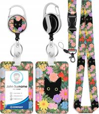 ZESTAW ETUI IDENTYFIKATORA HOLDER KARTY Z KLIPEM I SMYCZ