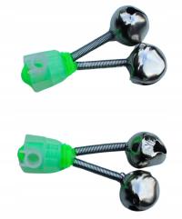 Sygnalizator brań dzwonek grzechotka - 2 szt PODWÓJNY DZWONECZEK