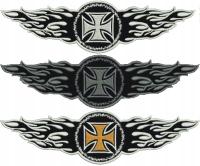 Naszywka Płomienie kolor: biały