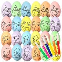 24 x детские яйца из пенополистирола для рисования пасхальных красок