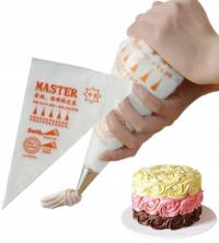 RĘKAW CUKIERNICZY JEDNORAZOWE WORKI DEKORATOR DO CIAST 100 szt M