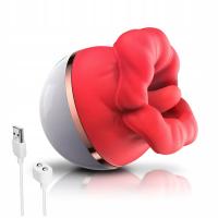 MASAŻER EROTYCZNY USTA wibrator ssący język łechtaczki sutków wodoodporny