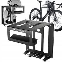 WIESZAK NA ROWER ŚCIENNY UCHWYT ROWEROWY NA ŚCIANĘ STALOWY PÓŁKA HAK 25 kg