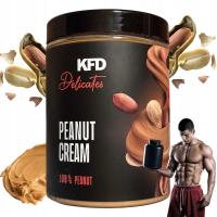 KFD Masło orzechowe Vege 1kg crunchy 100% naturalne kawałki orzechów zestaw