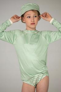 Koszulka uv surfingowa dla dzieci 158-164, 14 lat, Ducksday, Light Green