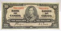KANADA 10 DOLLARS 1937