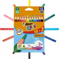 BIC KREDKI SZKOLNE OŁÓWKOWE 12 KOLORÓW
