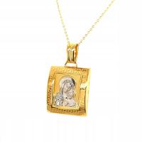 Золотой медальон pr.злотый pr.585 Богоматерь AS05-Z08-0016