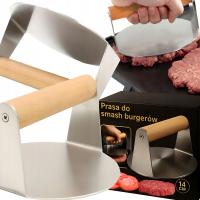 МЯСНОЙ ПРЕСС SMASH BURGER 14 СМ ИЗ НЕРЖАВЕЮЩЕЙ СТАЛИ ПРЕСС-МАШИНА