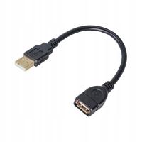 Akyga AK-USB-23 kabel USB 0,15 m 2.0 USB A Czarny