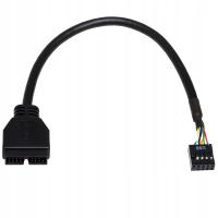 Adapter USB 2.0 - USB 3.0 Akyga AK-CA-28 20 cm czarny