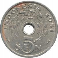 32818. Indonezja, 5 senów, 1931r.