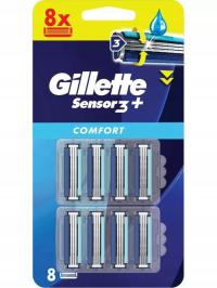 WKŁADY GILLETTE SENSOR 3+ comfort 8SZT