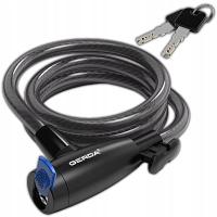 ZABEZPIECZENIE ROWEROWE NA KLUCZ LINKA BLOKADA DO ROWERU CZARNA GERDA