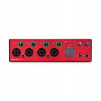 Interfejs audio Focusrite Clarett+ 4Pre czerwony