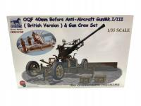 MODEL BRONCO CB351111SP OQF 40MM BOFORS ANTI-AIRCRAFT GUN MK.I/III 1:35