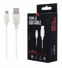 Szybki Kabel USB typ C 2A 3m Fast Charge Maxlife