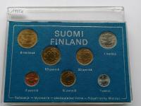 Finlandia ZESTAW Monet 1975 rok + FOLDER - Różne Nominały