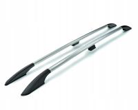 Рейлинги на крышу багажник для Фольксваген Кэдди 2003-2020 короткий / хром