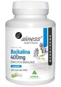 Aliness Bajkalina 400 mg 100 kapsułek VEGE Suplement diety