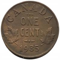 45936. Kanada, 1 cent, 1935r.