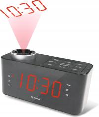 Часы радио часы FM радио DigiClock с проектором времени будильник для спальни