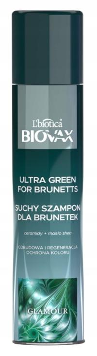 Biovax Glamour Ultra Green Suchy Szampon dla Brunetek L’Biotica 200 ml