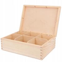 Деревянная коробка для чая ЧАЙНИЦА H6