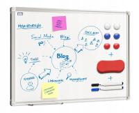 Tablica suchościeralna magnetyczna rama aluminiowa 60x40 cm 40x60 + GRATISY