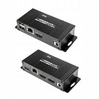 Konwerter rozgałeźnik extender HDMI KVM na LAN-RJ45 USB 60m Spacetronik USB