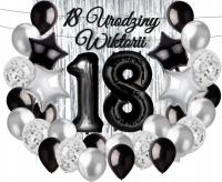 Набор воздушных шаров на 18-й день рождения восемнадцатая цифра